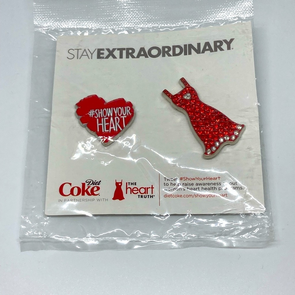 Heart Pin, Dress Pin - “Show Your Heart” Pins